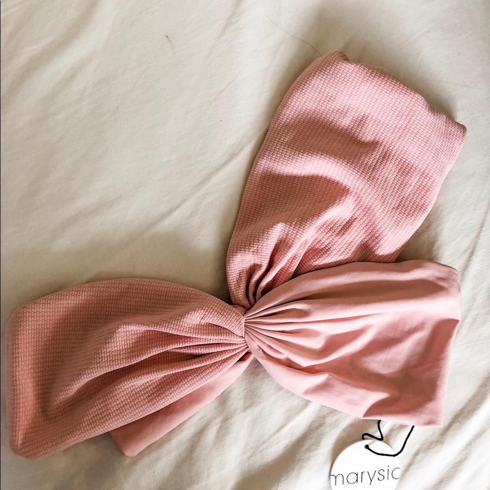 Med - Marysia NWT Venice bikini top in pink/blush